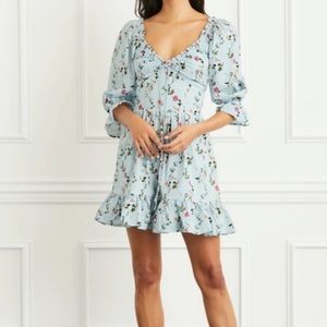 Hill House Home Samantha Nap Dress in Pond Floral Size XS